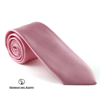 Giorgio Del Sarto Necktie Pink with Fabric Texture เนคไทสีชมพูมีเท็กเจอร์