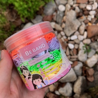 BEBAND หนังยางรัดผมเด็ก [ยางเส้นเล็กMini : ใช้รัดผมเด็ก0-3ปี] คละ 5 สี : ส้ม-ม่วง-เขียว-เหลือง-ชมพู