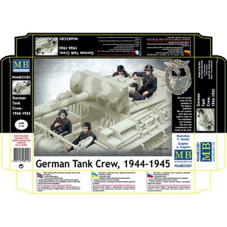 ฟิกเกอร์โมเดล Master Box Model 1/35 MB35201 "German Tank Crew, 1944-1945"