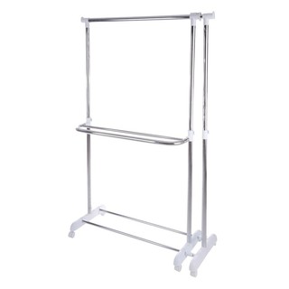 ราวแขวนผ้าปรับระดับได้ 170x44x162 ซม. CLOTH RACK ADJUSTABLE PACK2 CM