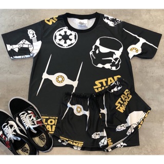 เซทเสื้อยืด &amp; กางเกงขาสั้นลายStar wars