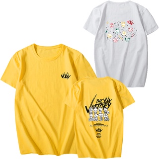 เสื้อยืดลําลอง แขนสั้น พิมพ์ลายการ์ตูน Kpop STRAYKIDS THE VICTORY แฟชั่นฤดูร้อน สําหรับผู้ชาย และผู้หญิงS-5XL