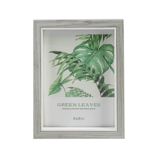 Picture frame FRAME WOOD LEAF 6"X8" GRAY HLS Home decoration Home &amp; Furniture กรอบรูป กรอบรูป HOME LIVING STYLE LEAF 6X8