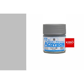 สีสูตรน้ำ ACRYSION COLOR N8 Silver 10ml