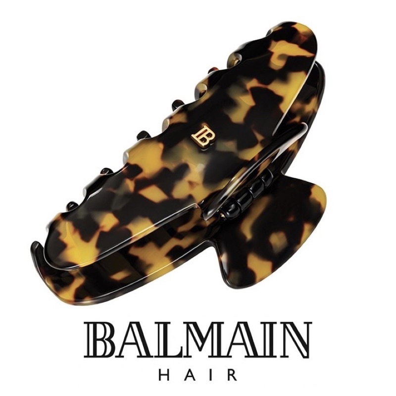 🍀พรีออเดอร์🍀 BALMAIN HAIR CLIP LARGE (TORTOISE) (L)