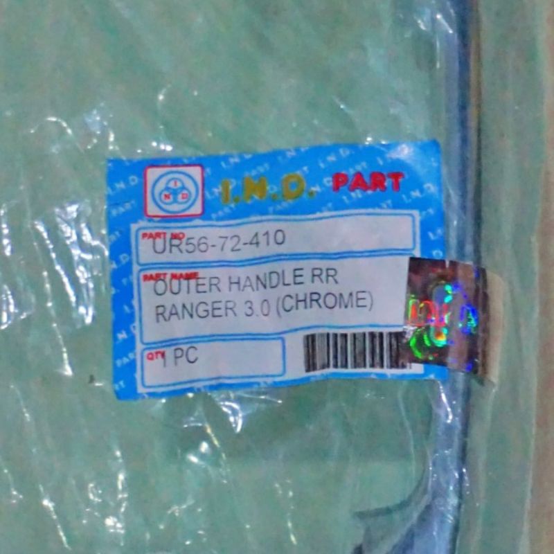 OUTER HANDLE RR FORD RANGER 2.5 3.0 CHROME RIGHT ประตูด้านหลังเปิดมือจับ 2500 3000 CC CROM KROME UR5