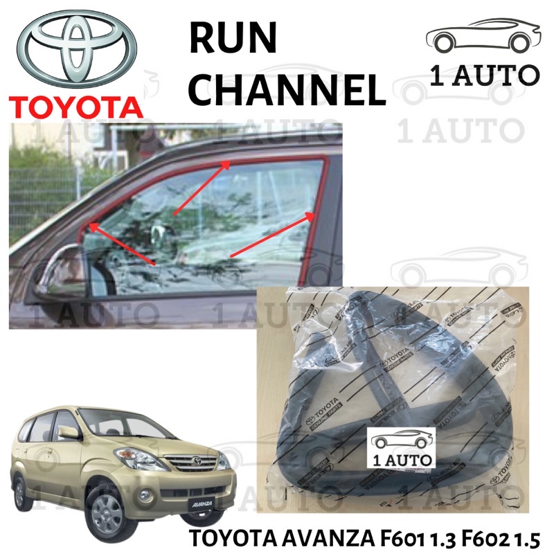 TOYOTA AVANZ F601 1.3 F602 1.5 RUN CHANNEL