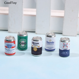 &lt; Cooltoy &gt; โมเดลกระป๋องเบียร์ โซดา ขนาดเล็ก สําหรับตกแต่งบ้านตุ๊กตา 4 ชิ้น ต่อชุด