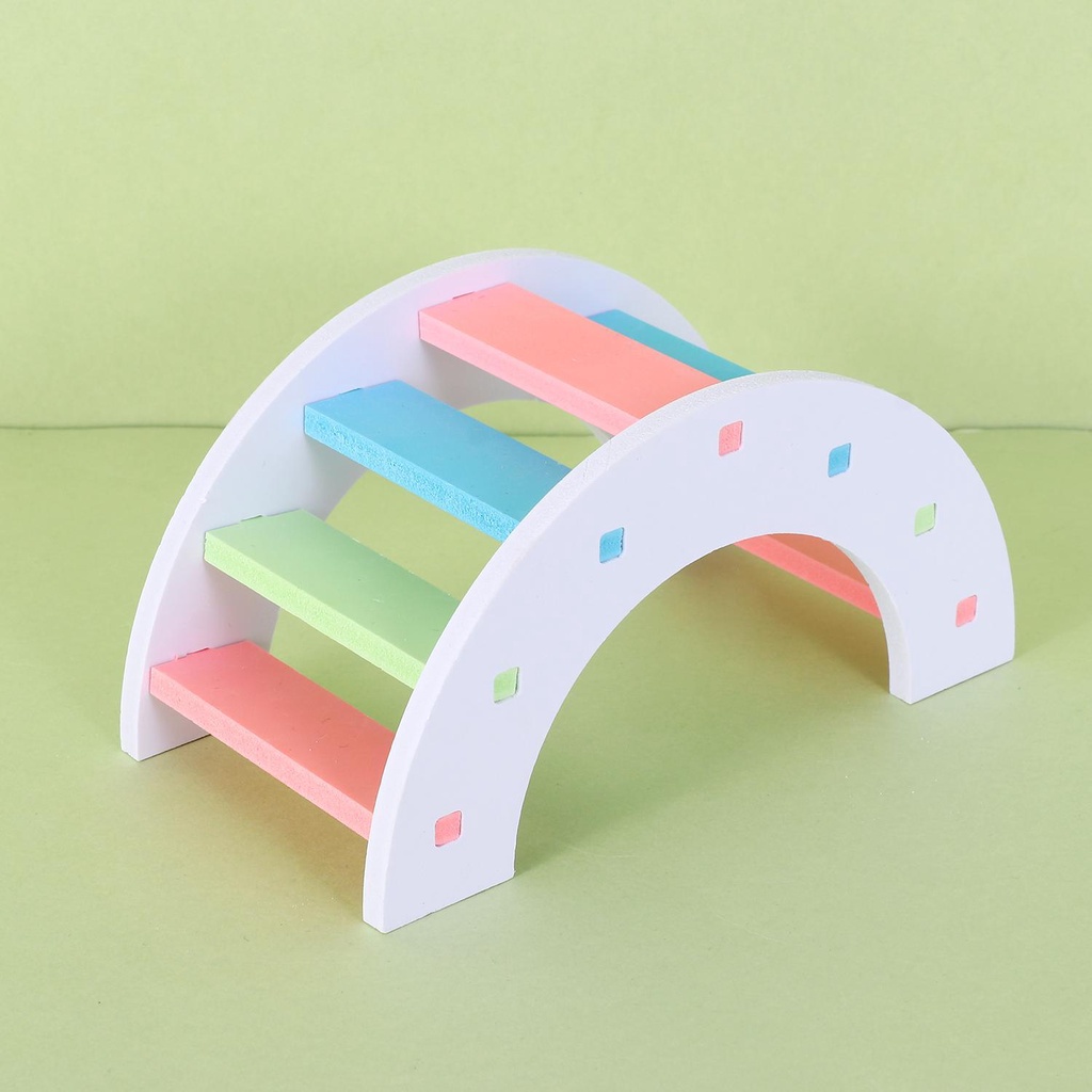 PEONYPAVILION Rainbow Bridge อุปกรณ์หนูแฮมสเตอร์ Swing สัตว์เล็ก Gerbil - รูปที่ 3