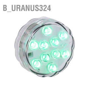 B_Uranus324 โคมไฟ Led 10 ดวง Rgb หลากสีสัน กันน้ํา สําหรับตกแต่งตู้ปลา