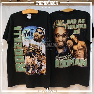 [ DENNIS RODMAN ] Bas as i waana be, เดนนิส รอดแมน เสื้อบาส เสื้ือกีฬา Chicago Bulls papamama vintage