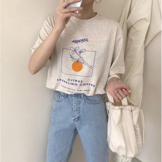 เสื้อยืด T-shirt citrus basic tee