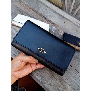 COACH 88024 TRIFOLD WALLET IN …แท้✅💯