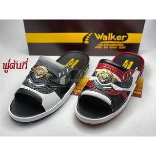 WALKER รุ่น N5240 รองเท้าแตะผู้ชาย วอคเกอร์ ทรงเทวิน ของแท้ สีแดง Size 39-45