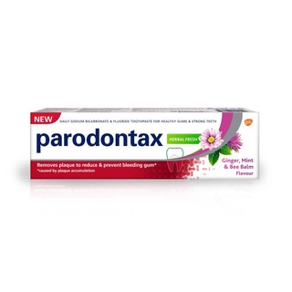 Parodontax Herbal Fresh พาโรดอนแทกซ์ ยาสีฟัน ช่วยขจัดคราบพลัค ลดเลือดออกขณะแปรงฟัน ขนาด 150 กรัม 18925