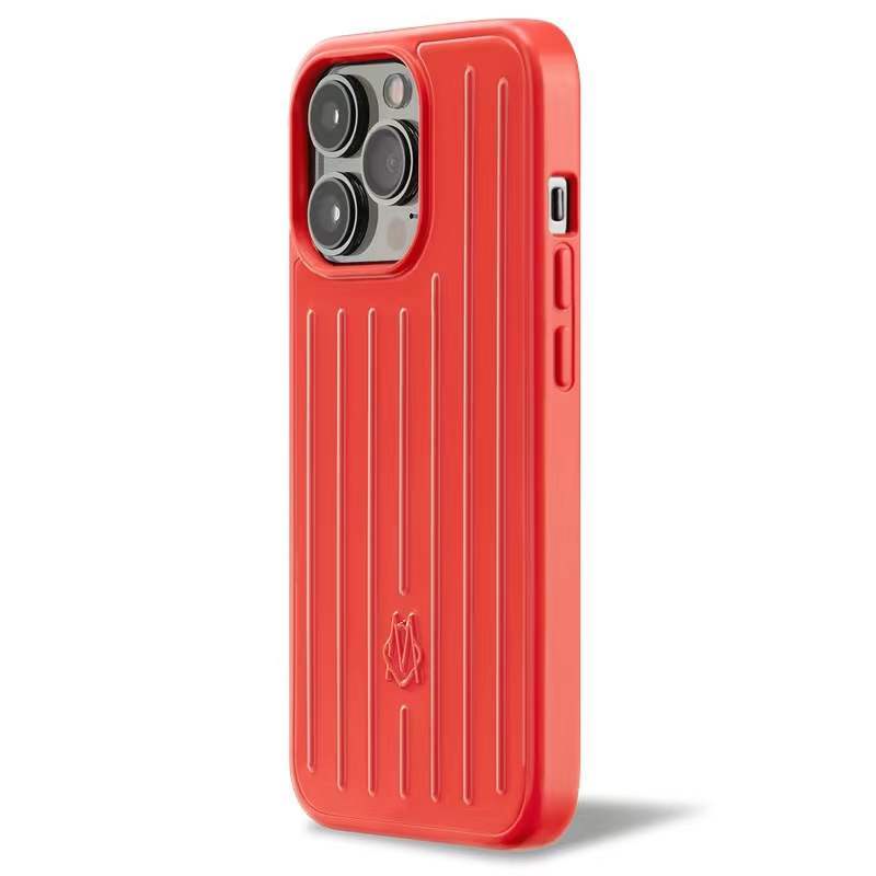 ▦เหมาะสำหรับ Rimowa Apple 13promax เปลือกโทรศัพท์มือถือ rimowa กระเป๋าเดินทาง iphone12 ไฟสีแดงฝาครอบป้องกัน