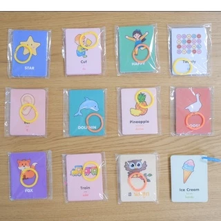 FlashCard แฟลชการ์ด จิ๋ว มี 12 หมวด บัตรคำศัพท์ flash card บัตรคำ บัตรภาพสอนภาษา ชุดแฟลชการ์ด การ์ดคำศัพท์ การ์ดภาพสัตว์