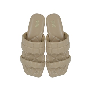 SHU PALETTE SOFT CUBIC SQUARE SANDALS - VERY NUDE รองเท้าแตะ