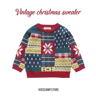 Vintage Christmas sweater 1-6 ขวบ