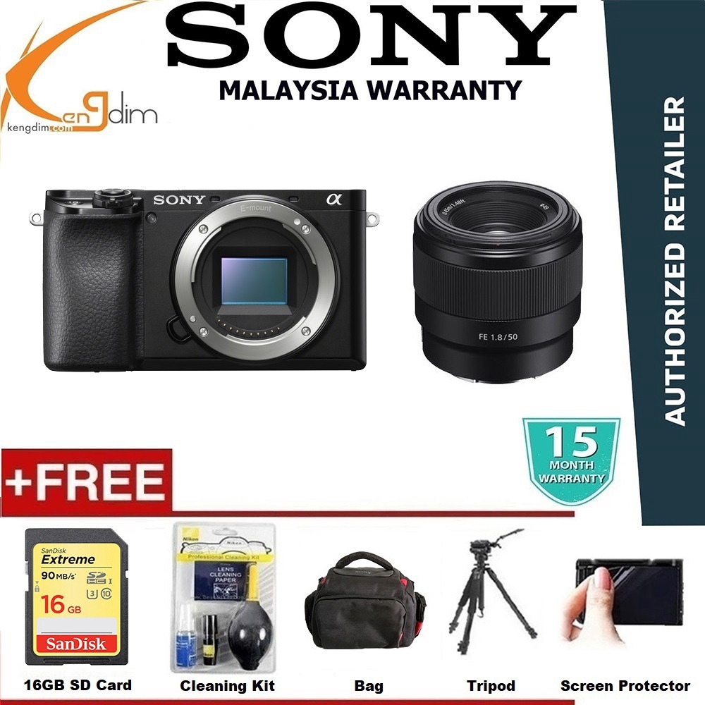 ชุดเลนส์ Sony a6100 FE 50mm f/1.8
