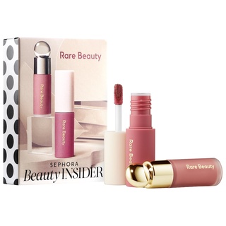 แท้💯% [Sephora US/เช็คใบเสร็จได้] Rare Beauty Birthday Gift Set (Soft Pinch Liquid Blush &amp; Lip Souffle)