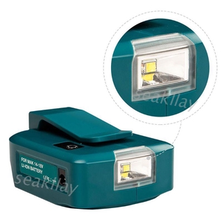 Sc 14 . 4 / 18 V แบตเตอรี่ Li - On Dual Usb พอร์ตพร้อมไฟ Led สําหรับ Makita Outdoor