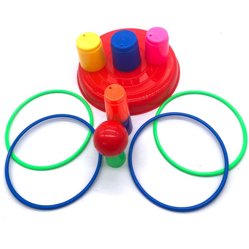 Kids Outdoor Toys Garden Games Fun Throwing Rings Set Parent-child ...