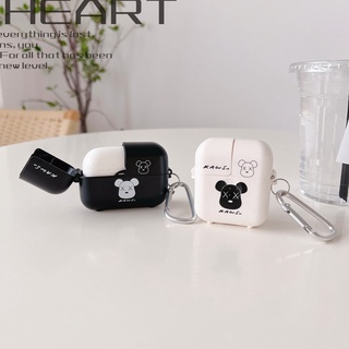 เคสป้องกันหูฟังบลูทูธไร้สาย ลายหมี สําหรับ airpods 1 2 3 pro