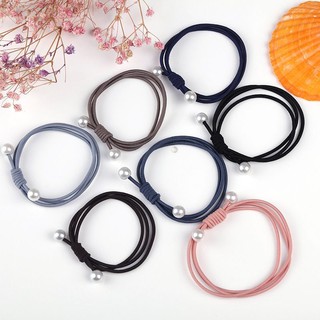 ยาง​รัด​ผม​เกาหลี​ประดับ​มุก พร้อมส่งขั้นต่ำ5เส้น