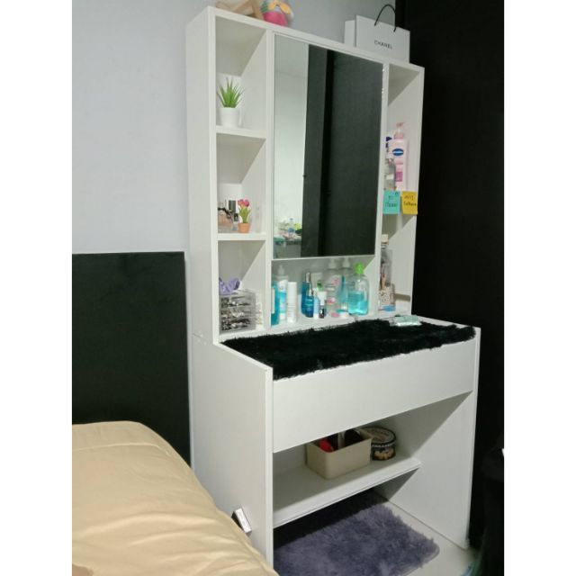 โต๊ะเครื่องแป้งเกาหลี กว้าง80 cm.