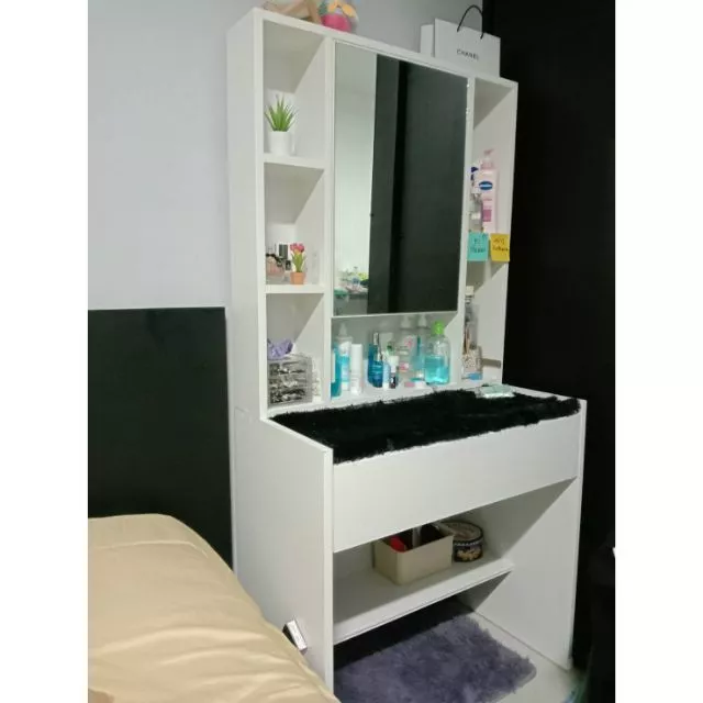 โต๊ะเครื่องแป้งเกาหลี กว้าง80 cm.