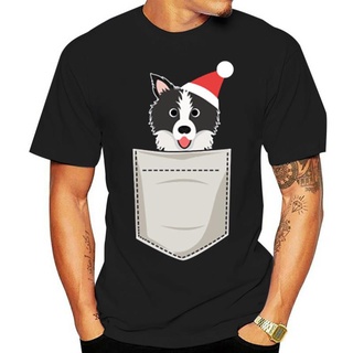 Newest Summer Border Collie Santa Christmas T Shirt For Women Unisex Fitness Adult T-Shirts Streetwear Big Size 3xl 4xl