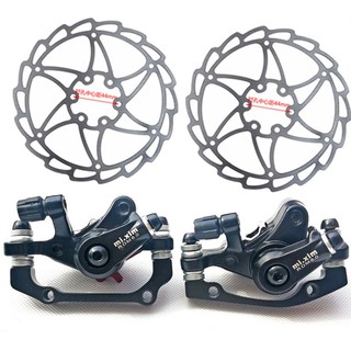 1 คู่ Mi.xim ชุดเบรคจักรยาน Mechanical Caliper Disc Brakes Aluminum Alloy พร้อมใบจานดิส 160 m.m.