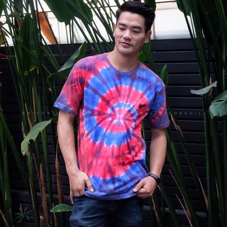 CoC  เสื้อยืดมัดย้อม​ Oversize !!ส่งฟรีลทบ.!! (Tie Dye T-Shirt) No.08