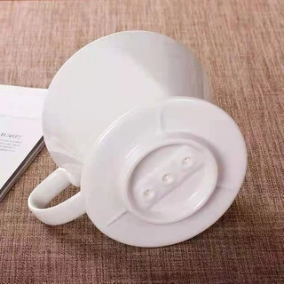 ถ้วยเซรามิค กรองกาแฟ 3รู Coffee Dripper สำหรับอุปกรณ์ดริปกาแฟ ขนาด 2-4 ถ้วย