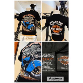 เสื้อยืดฮาเลย์ Harley-Davidson เสื้อยืดผู้ชาย เสื้อวินเทจ ป้ายฮาเลย์ ผ้าCotton 💯