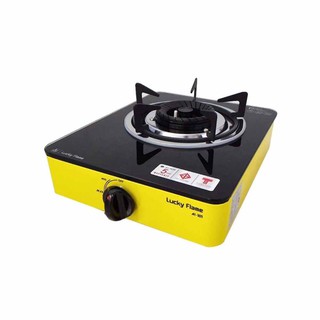 gas stove GAS STOVE TABLE 1G MIRROR LUCKY FLAME AI-101 YELLOW Kitchen appliances Kitchen equipment เตาแก๊ส เตาแก๊สตั้งโต