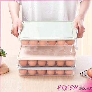 กล่องเก็บไข่ ที่เก็บไข่ กันกระแทก  เก็บได้24ฟอง (คละสี) egg storage box