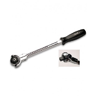 DEEN NO.DNR3F-10 Ratchet Swivel 3/8"sq. Round Head (72 Teeth) 280mm. Factory Gear by Gear Garage