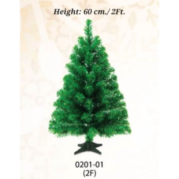 ต้นคริสต์มาส 2 ฟุต (60cm/2Ft.)ผลิตในไทย CHRISTMAS TREE (MADE IN THAILAND)