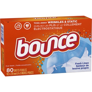 Bounce Dryer Sheets Laundry Fabric Softener แผ่นอบผ้า น้ำยาปรับผ้านุ่มแบบแผ่นสำหรับเครื่องอบผ้า