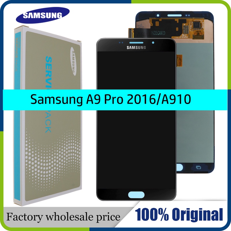 SUPER AMOLED 6.0" AMOLED Display for SAMSUNG Galaxy A910 LCD Screen Touch Digitizer 2016 A9 Pro A910
