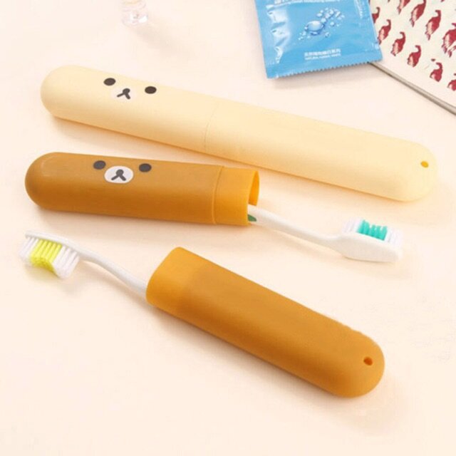 พร้อมส่ง ถูกสุด ที่เก็บแปรงสีฟัน คุมะ น่ารักมาก พกสะดวก 3 สี