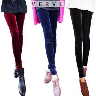 Legging กางเกงเลคกิ้งผ้ากำมะหยี่ขายาวใส่สบาย