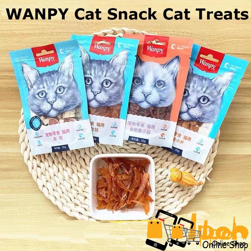 WANPY ขนมแมว 25g/30g, Makan Ringan Kuching
