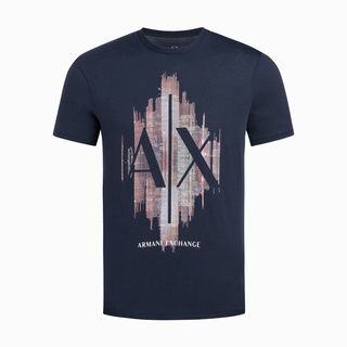 Tee เสื้อคู่วินเทจ เสื้อยืดแขนสั้นพิมพ์ลาย Armani Exchange / New T 6 Hztfe - Zjbvz สําหรับผู้ชาย22#