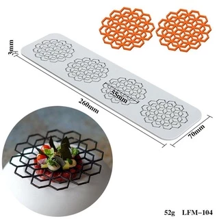 PULSEE เค้กลูกไม้แม่พิมพ์ Leaf แม่พิมพ์อบขนม Bakeware ซิลิโคน Mould