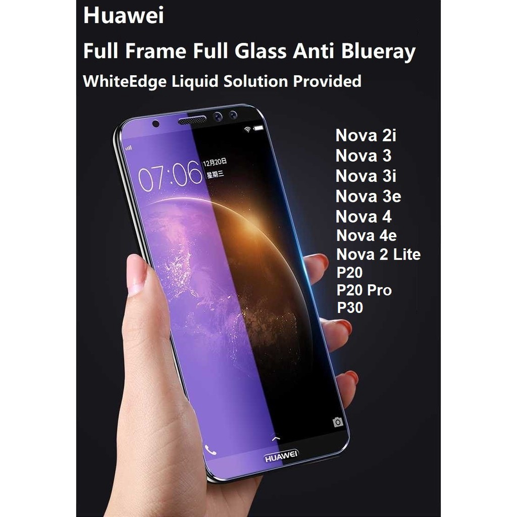 กระจกนิรภัยสำหรับเคสมือถือป้องกันรอยสําหรับ Huawei Nova 2 I 3 I 4 4 E 2 Lite P 20 Pro P 30