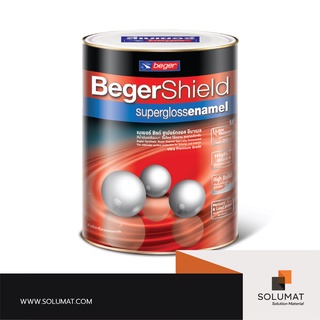 สีรองพื้นไม้กันเชื้อรา BegerShield Supergloss Enamel Universal Undercoat White Primer เบอร์ B-966 ขนาด 1 แกลลอน (3.785ลิ