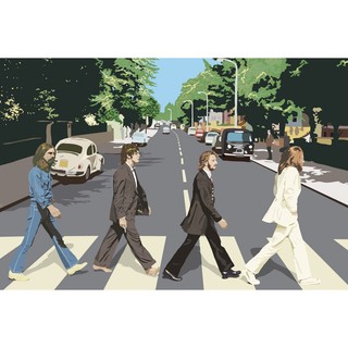 โปสเตอร์ The Beatles John Lennon Paul McCartney โปสเตอร์ วอลเปเปอร์ ตกแต่งผนัง Poster โปสเตอร์วินเทจ โปสเตอร์วงดนตรี